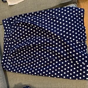 Pixley polka dot pencil skirt